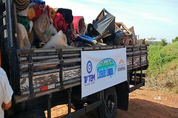 ‘Cidade limpa’ recolhe mais de 20 toneladas de material inservível em pompeia