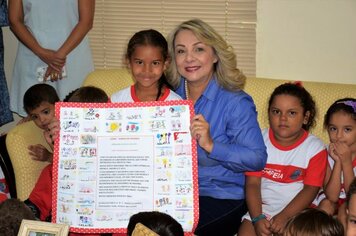 Alunos do CEMEI ‘’Sonho de Criança’’ visitam Prefeitura 