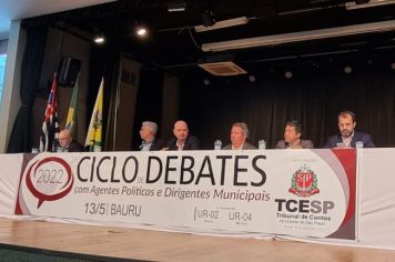 Prefeita Tina participa de Ciclo de Debates promovido pelo TCE/SP em Bauru