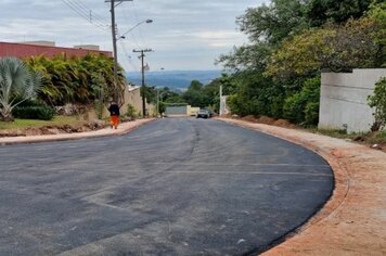 Concluída pavimentação na rua A das Chácaras Serra do Futuro