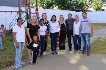 Prefeita Tina visita CEMEI “Cirlei Giroto” no primeiro dia de funcionamento da creche