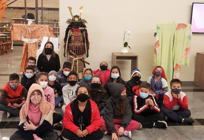 Alunos do 4º ano da EMEF “Grupão” visitam Museu Shunji Nishimura