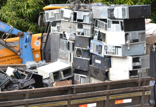 Pontos de coleta de lixo reciclável