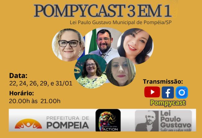 Pompycast 3 em 1 realiza série de entrevistas com diretores de escolas de Pompeia