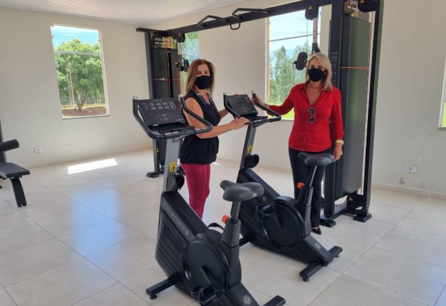 Academia de Paulópolis já tem aparelhos de musculação instalados