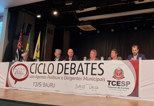 Prefeita Tina participa de Ciclo de Debates promovido pelo TCE/SP em Bauru