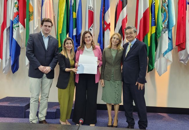 Pompeia recebe Selo Município Amigo da Família em cerimônia na sede do Ministério da Mulher, da Família e dos Direitos Humanos