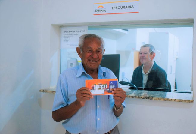 Sr. Ethelino, exemplo de cidadania: Paga antecipadamente IPTU 2023 com desconto de 2% para o primeiro vencimento