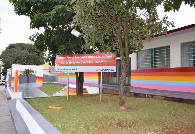 Prefeitura de Pompeia atua na reforma de escolas e creches da rede municipal