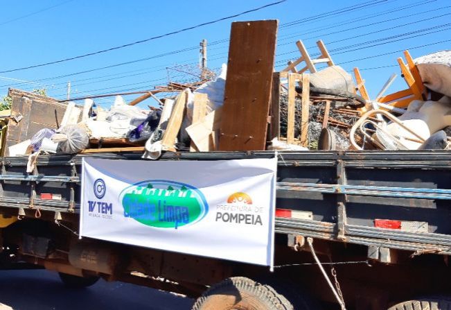 Projeto Cidade Limpa começa na segunda-feira (18) em Pompeia