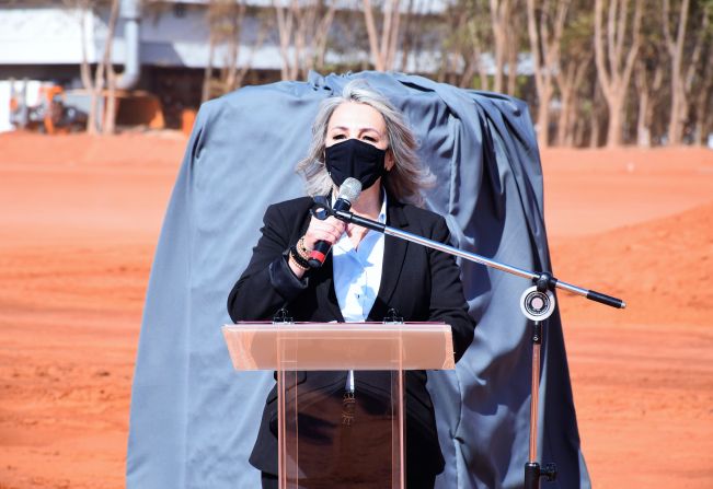 Prefeita Tina participa do lançamento da Pedra Fundamental da nova Fábrica da empresa Jacto