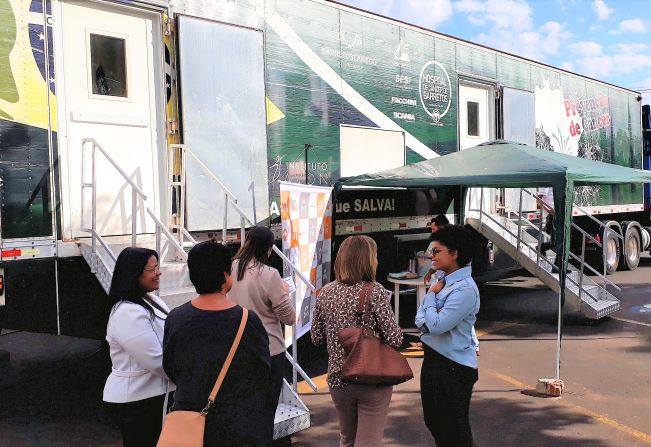 Pompeia recebe a Carreta de Prevenção ao Câncer do Hospital de Amor de Barretos