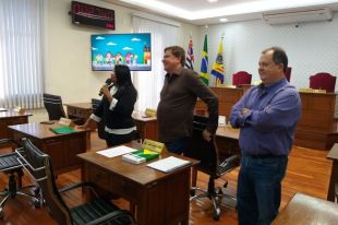 Foto - VISITA À CÂMARA MUNICIPAL DE POMPEIA